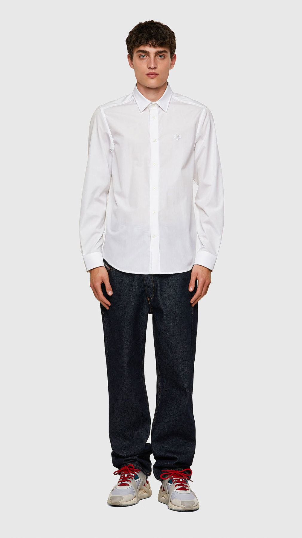 Camisa Diesel básica con logotipo Mohawk