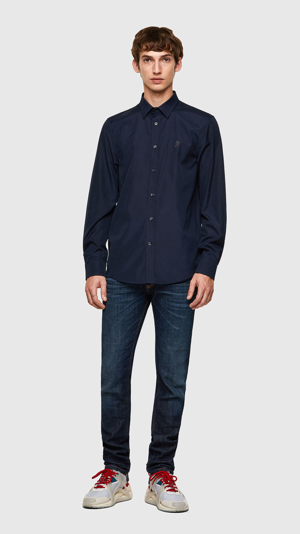 Camisa Diesel básica con logotipo Mohawk