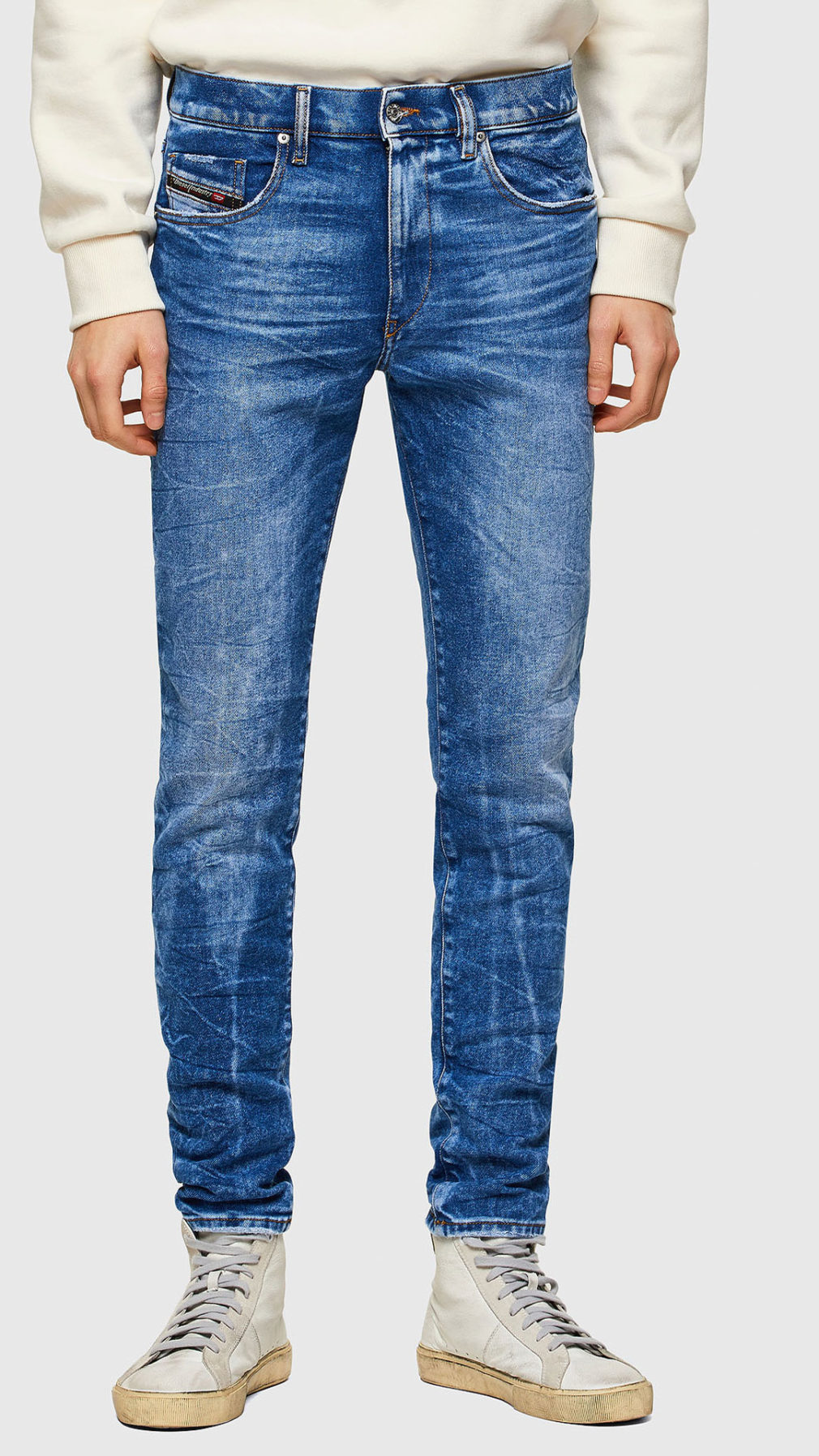 Jeans diesel slim fit lavado medio