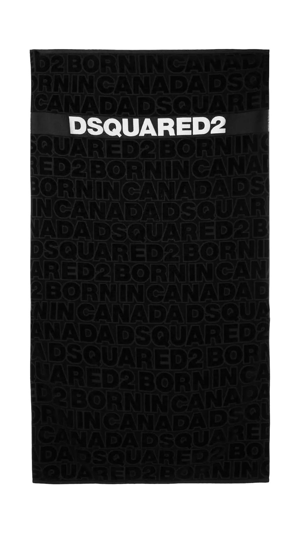 Toalla dsquared2 con logo en jacquard