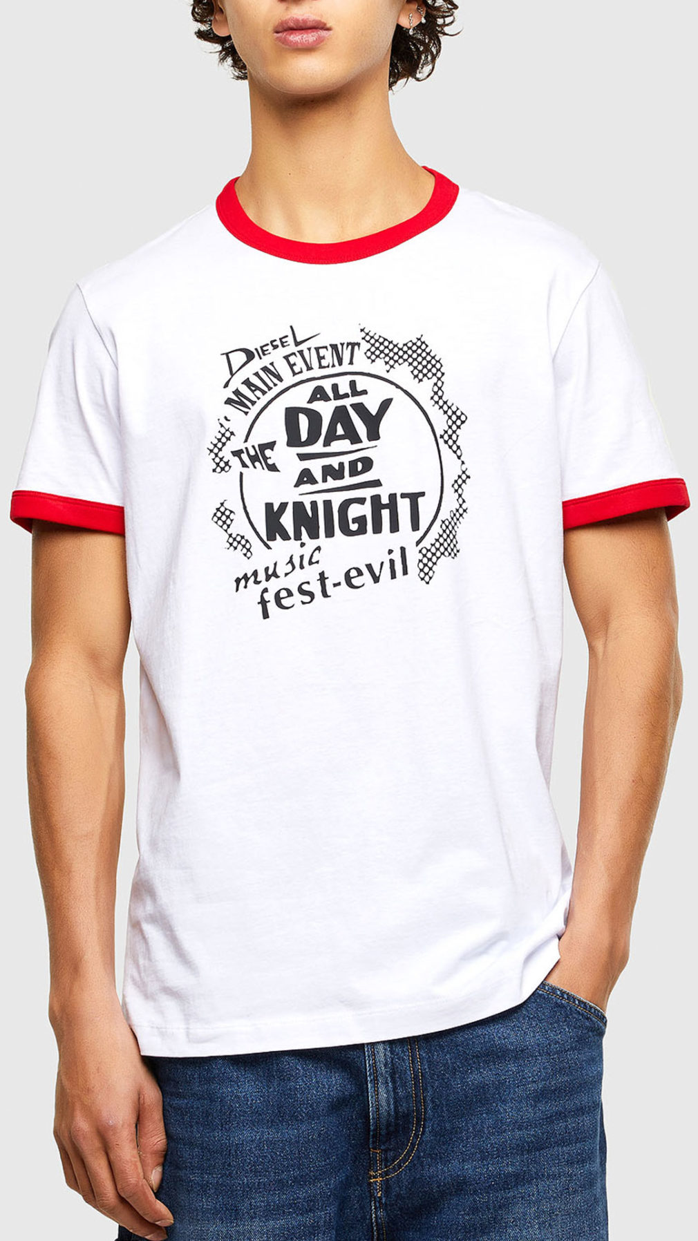 Camiseta diesel manga corta logo