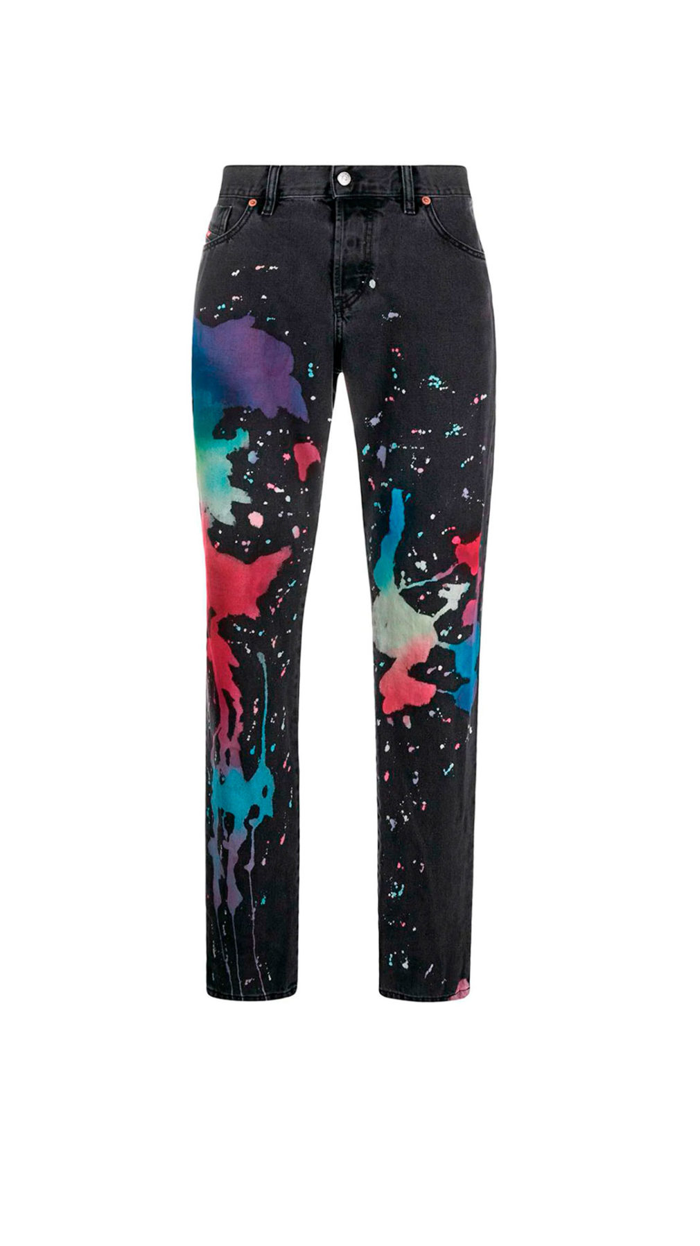 Jeans diesel slim con estampado de colores.