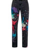 Jeans diesel slim con estampado de colores.