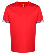 Camiseta moschino manga corta con logo en manga