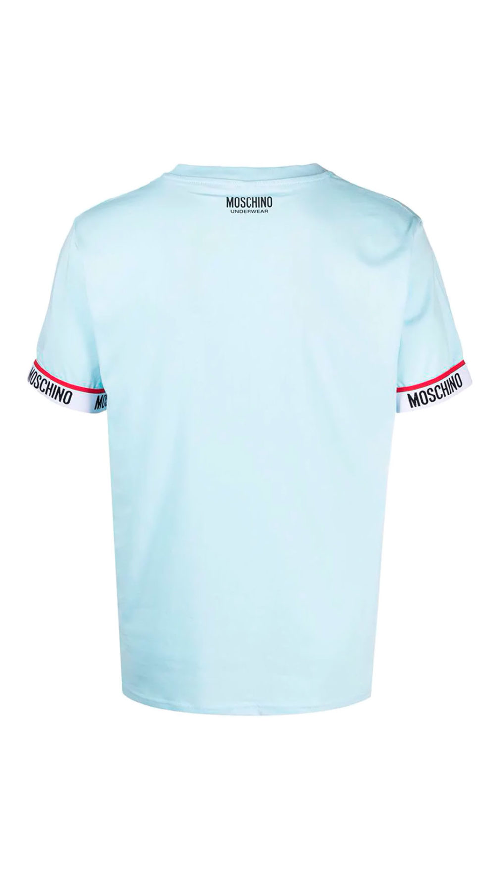 Camiseta moschino manga corta con logo en manga