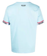Camiseta moschino manga corta con logo en manga