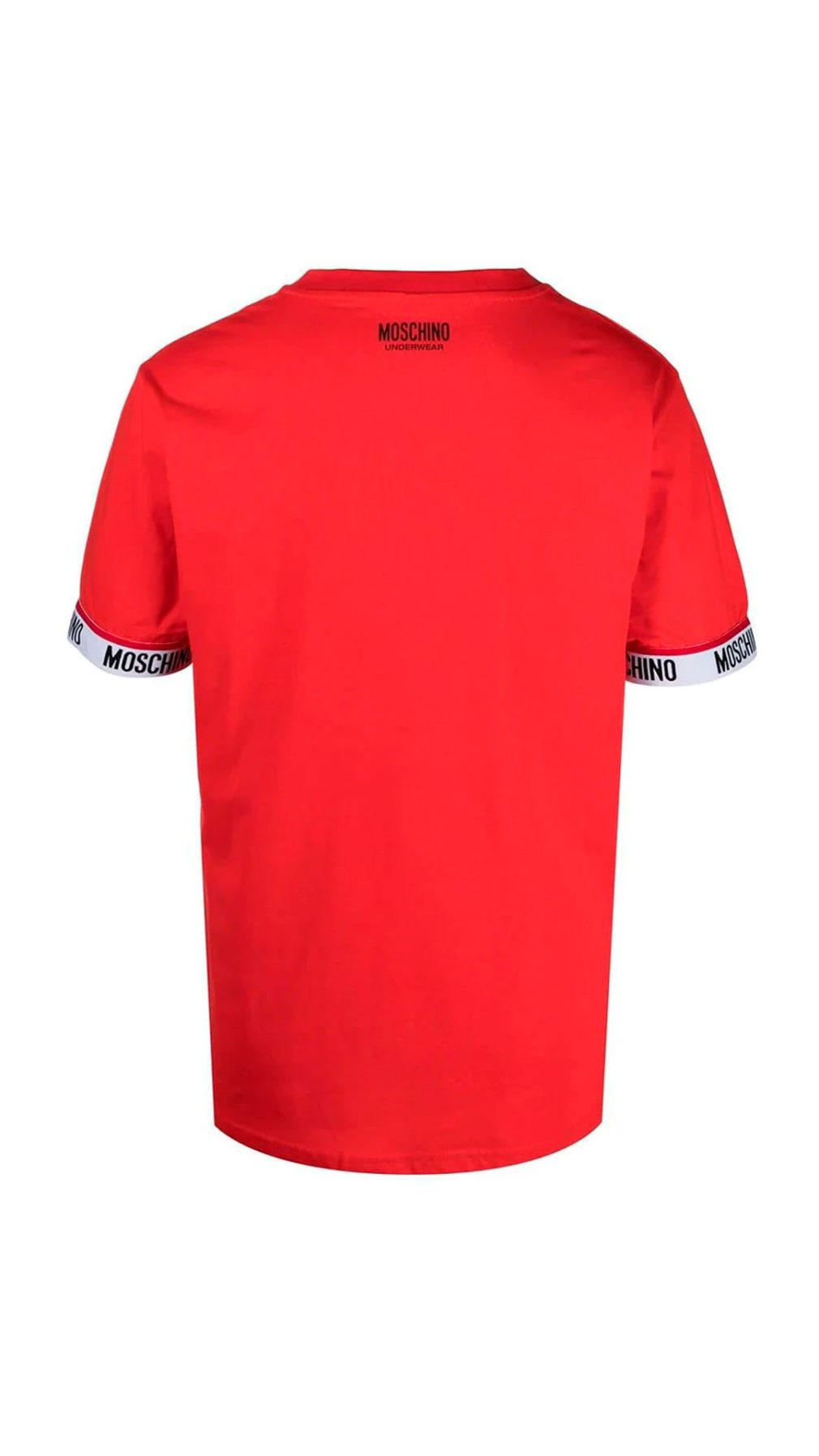Camiseta moschino manga corta con logo en manga