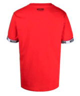 Camiseta moschino manga corta con logo en manga