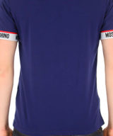 Camiseta moschino manga corta con logo en manga
