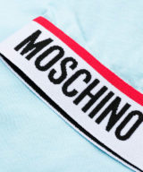 Camiseta moschino manga corta con logo en manga