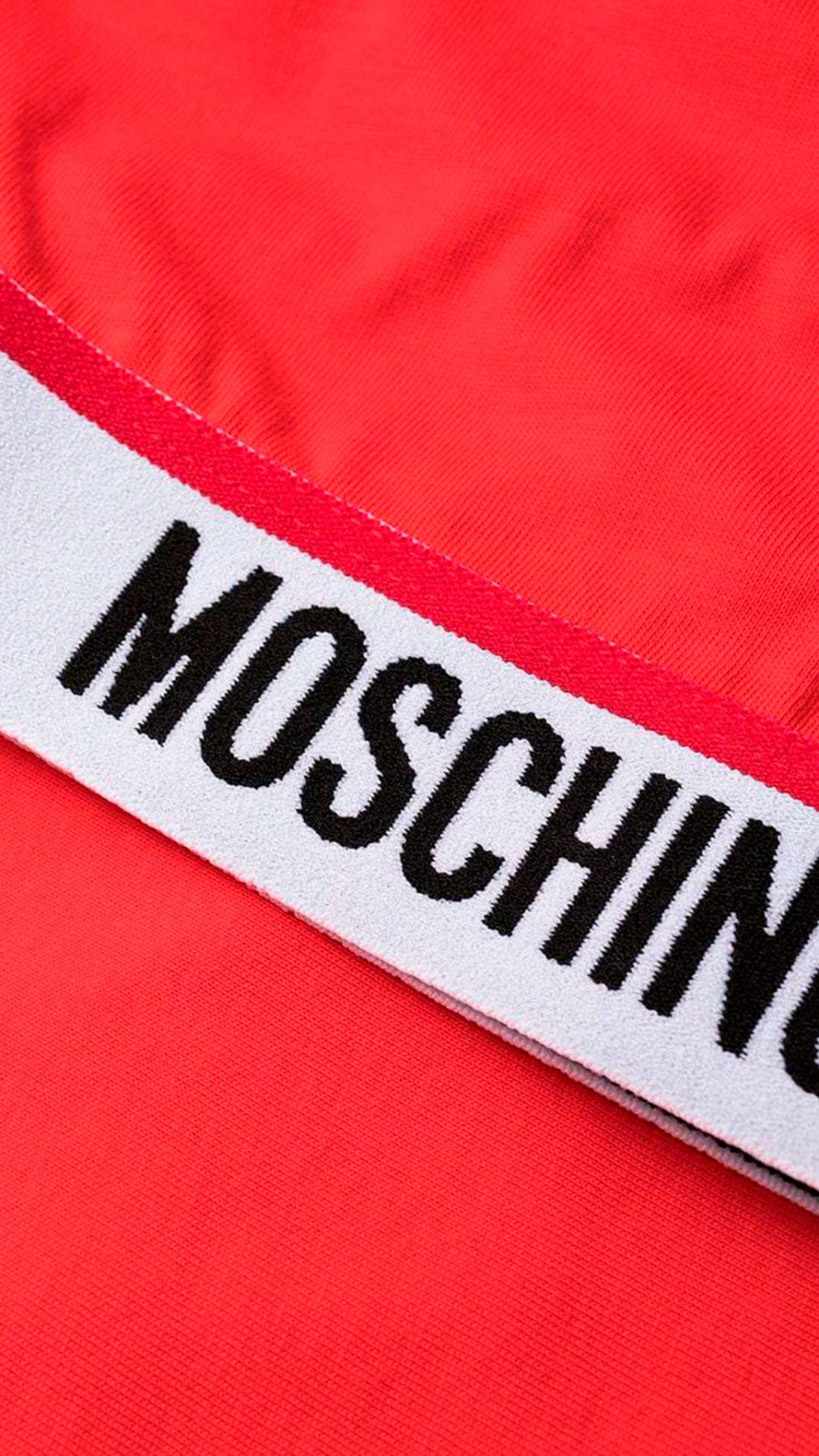 Camiseta moschino manga corta con logo en manga