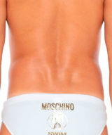 Bañador moschino con logo en parte trasera
