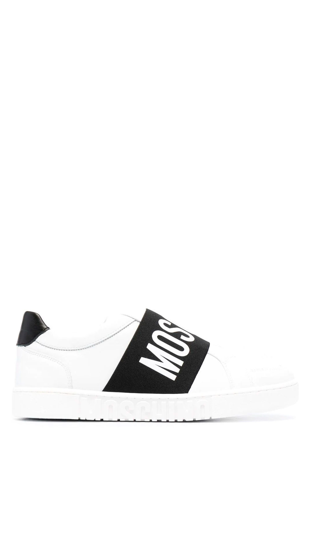 Tenis moschino con logo en goma