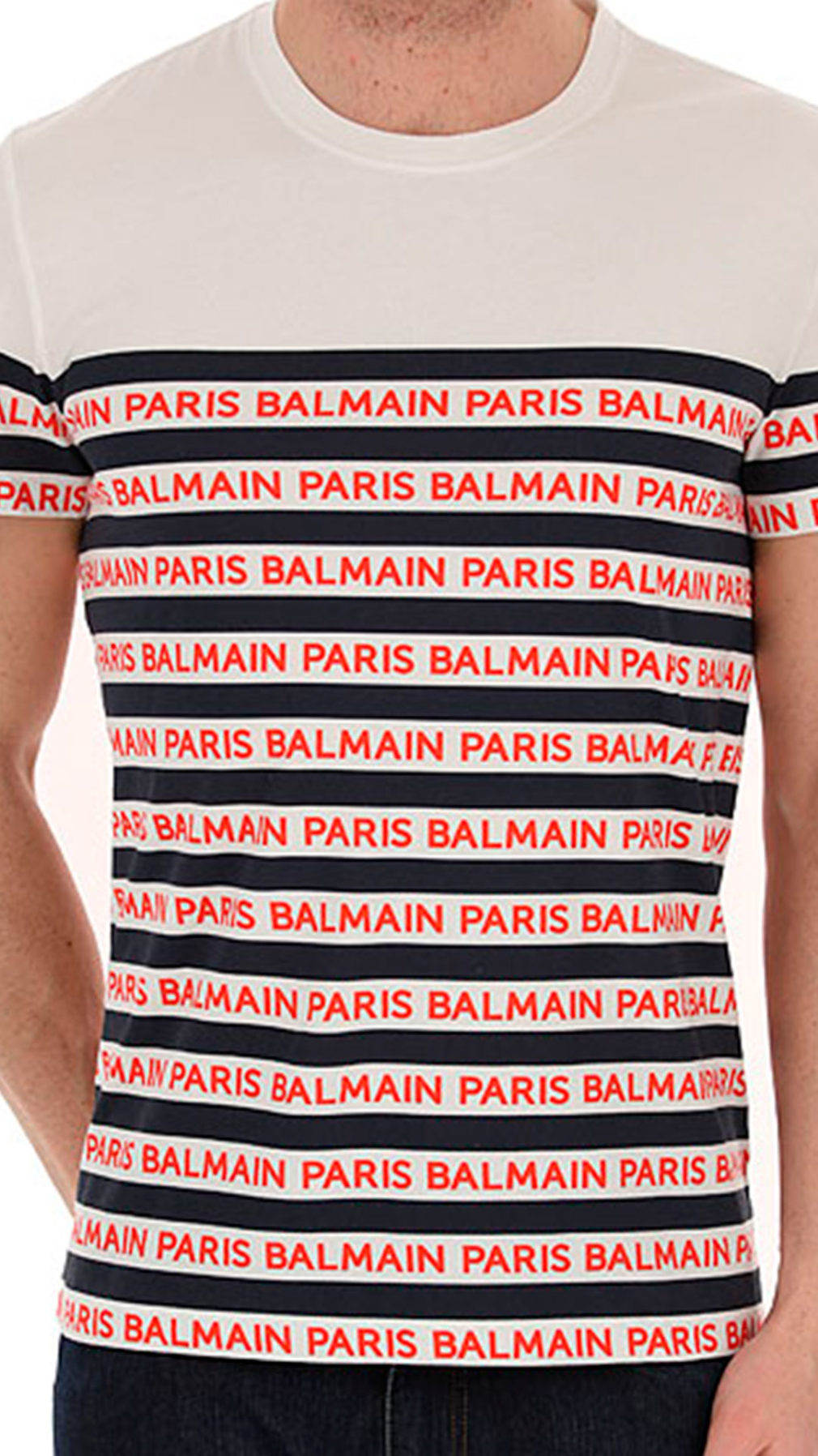 Camiseta balmain manga corta logo