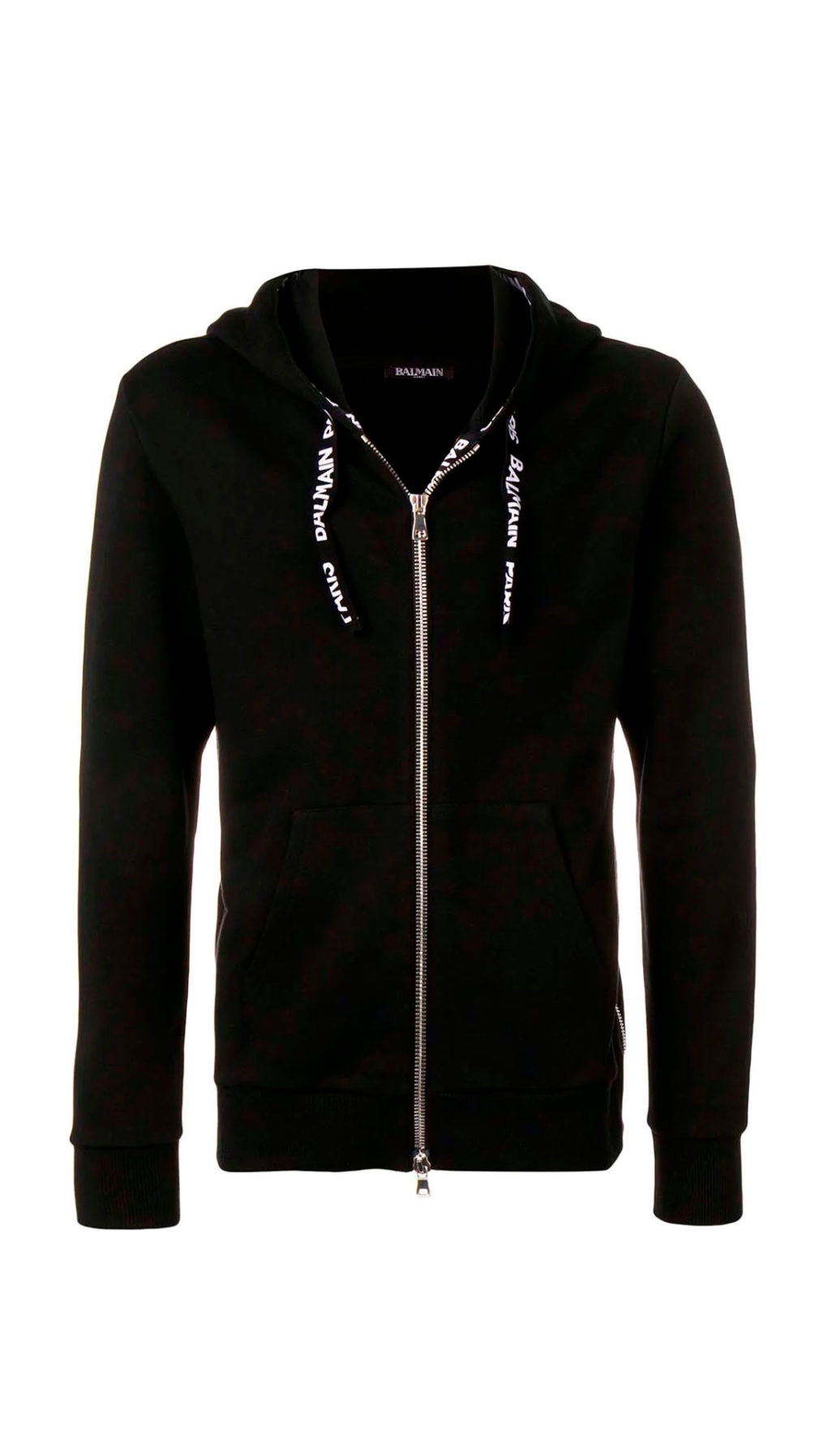 Sudadera balmain con capucha logo en ajustadores