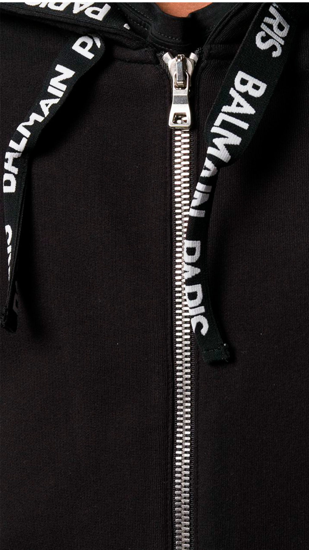 Sudadera balmain con capucha logo en ajustadores