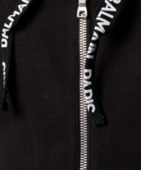 Sudadera balmain con capucha logo en ajustadores
