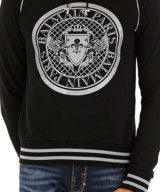 Sudadera balmain con detalles plata en logo
