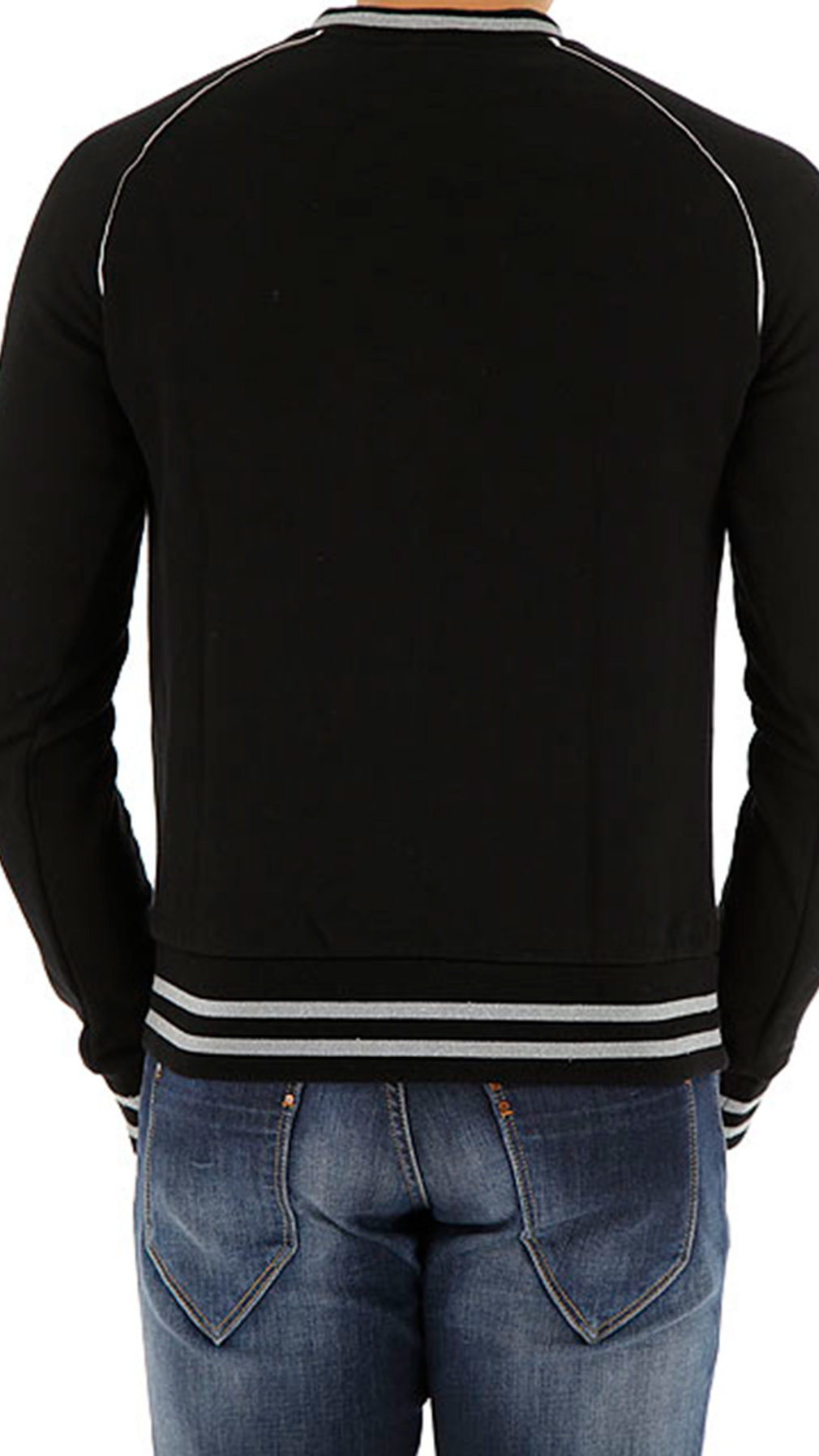 Sudadera balmain con detalles plata en logo
