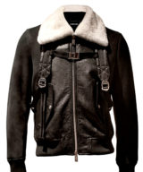 Chaqueta de piel Dsquared2