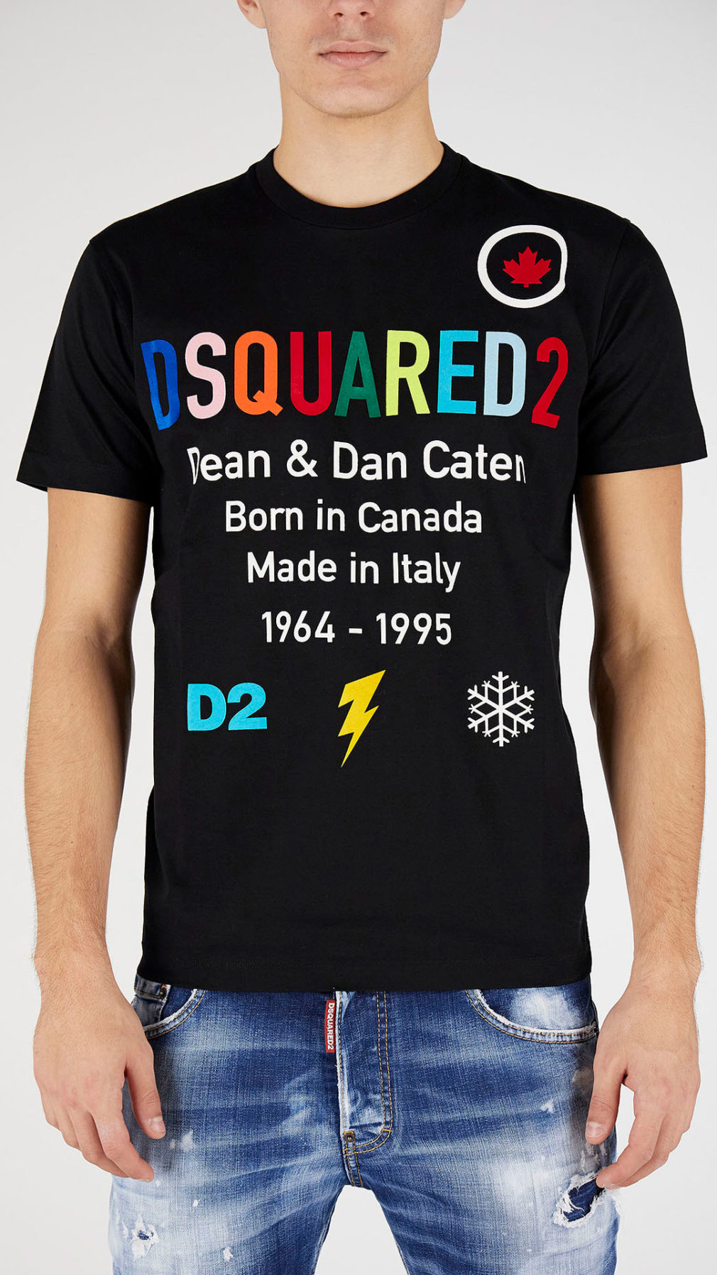 Camiseta Dsquared2 logo multi color