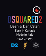 Camiseta Dsquared2 logo multi color