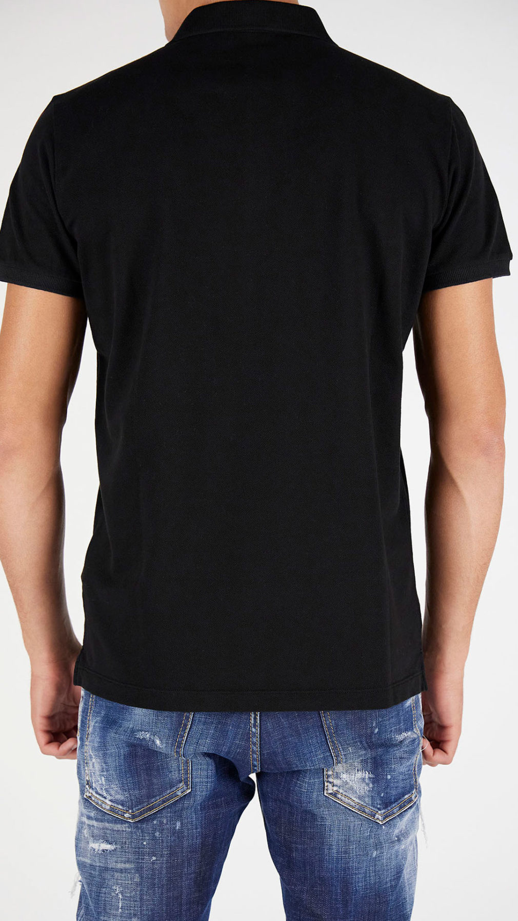 Polo Dsquared2 cinta con logo en el hombro