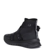 Deportiva balmain alta con tiras logo grabado