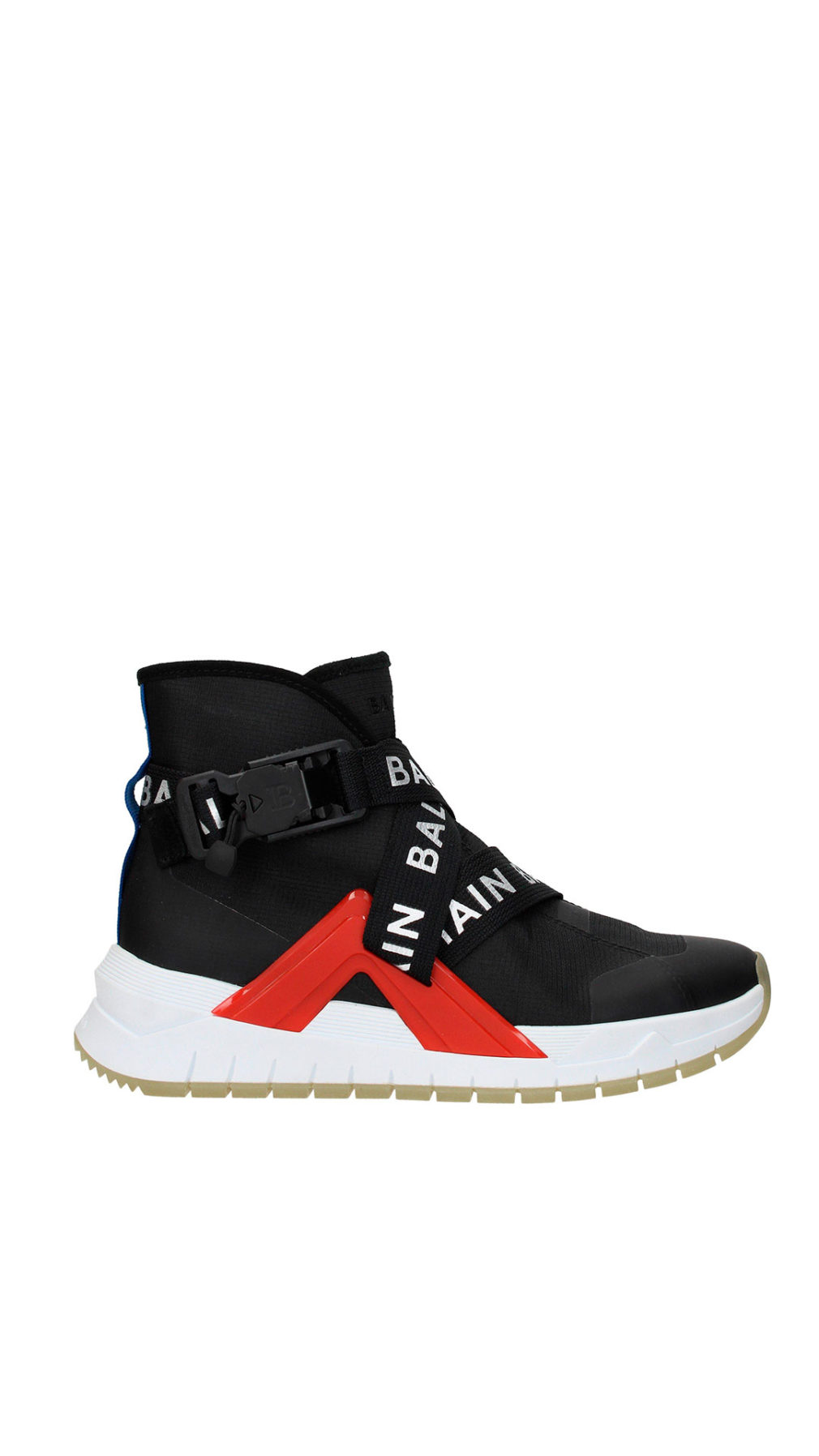 Deportiva balmain con tiras logo grabado