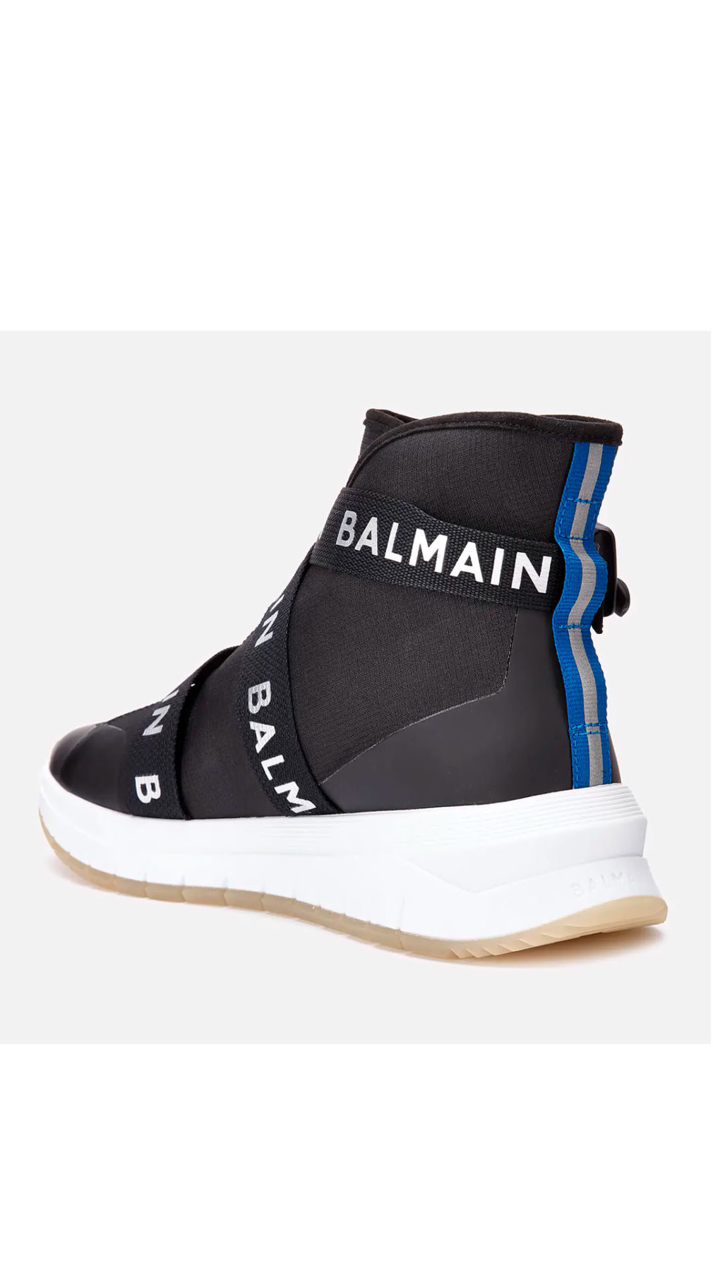 Deportiva balmain con tiras logo grabado