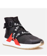 Deportiva balmain con tiras logo grabado