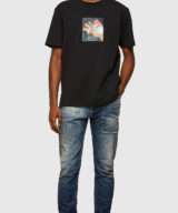 Camiseta diesel manga corta foto garra