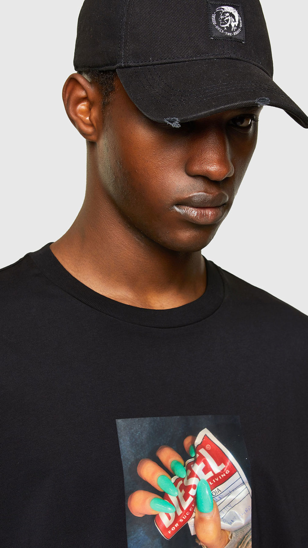 Camiseta diesel manga corta foto garra