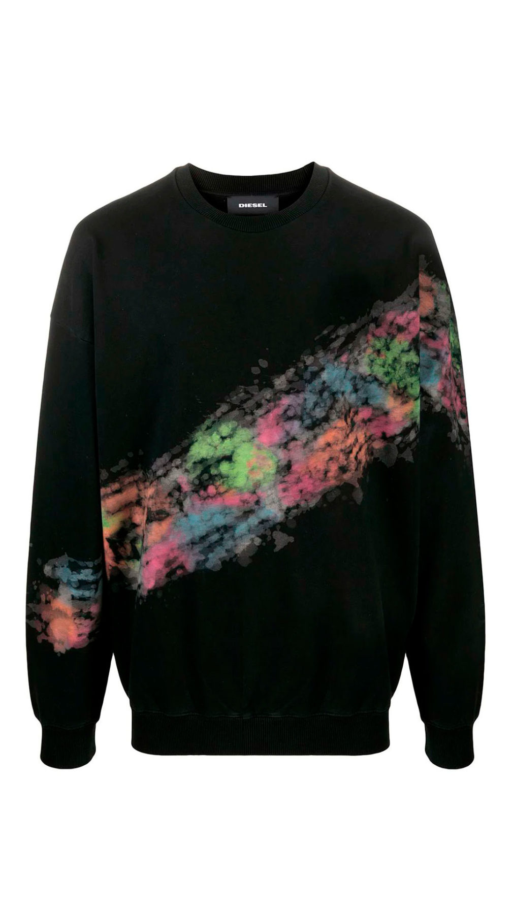 Sudadera diesel manga larga con estampado de colores