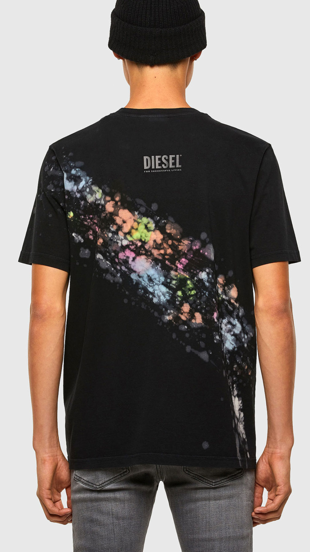Camiseta diesel manga corta estampado colores