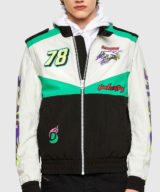 Chaqueta diesel convertible en nailon multicolor