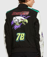 Chaqueta diesel convertible en nailon multicolor