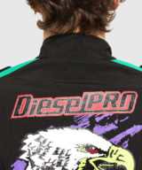 Chaqueta diesel convertible en nailon multicolor
