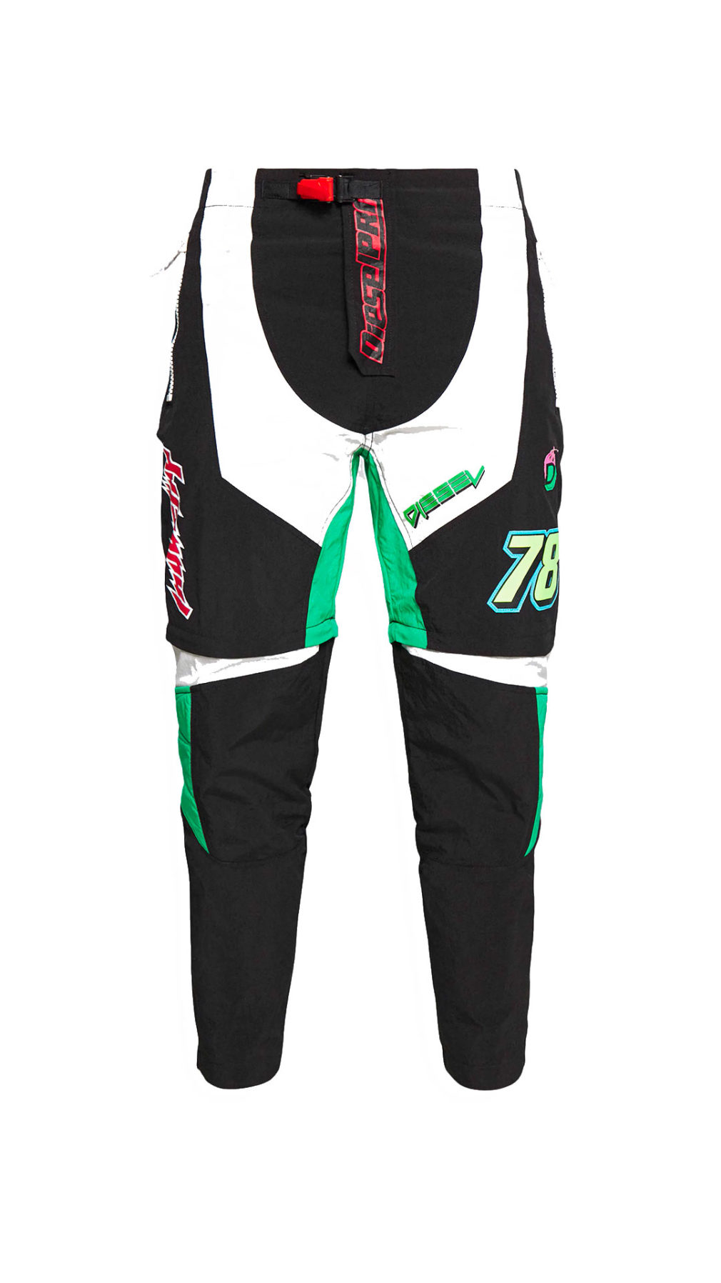 Pantalones diesel en nailon con perneras extraíbles
