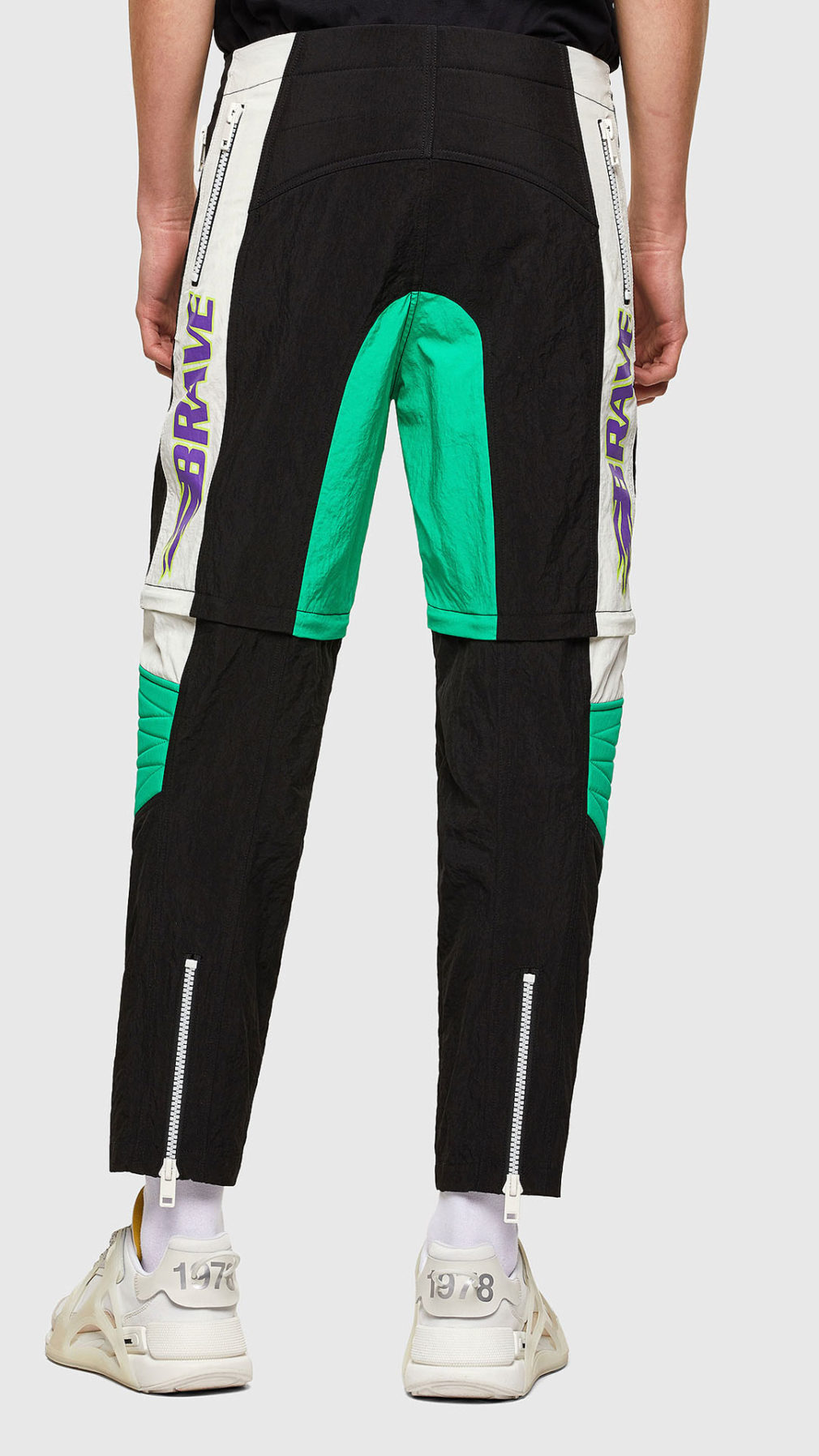 Pantalones diesel en nailon con perneras extraíbles