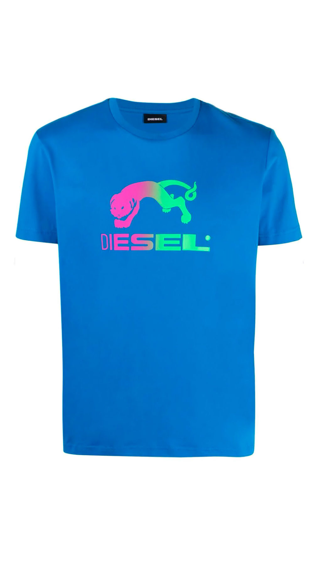 Camiseta diesel manga corta logo en la parte delantera