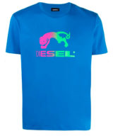 Camiseta diesel manga corta logo en la parte delantera
