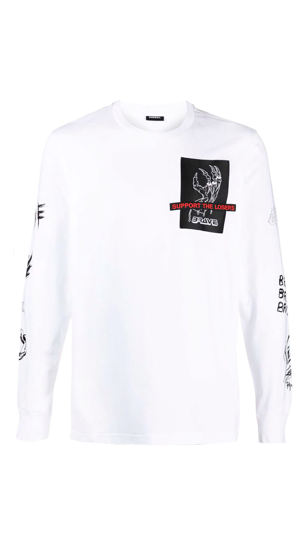 Camiseta diesel manga larga con estampado