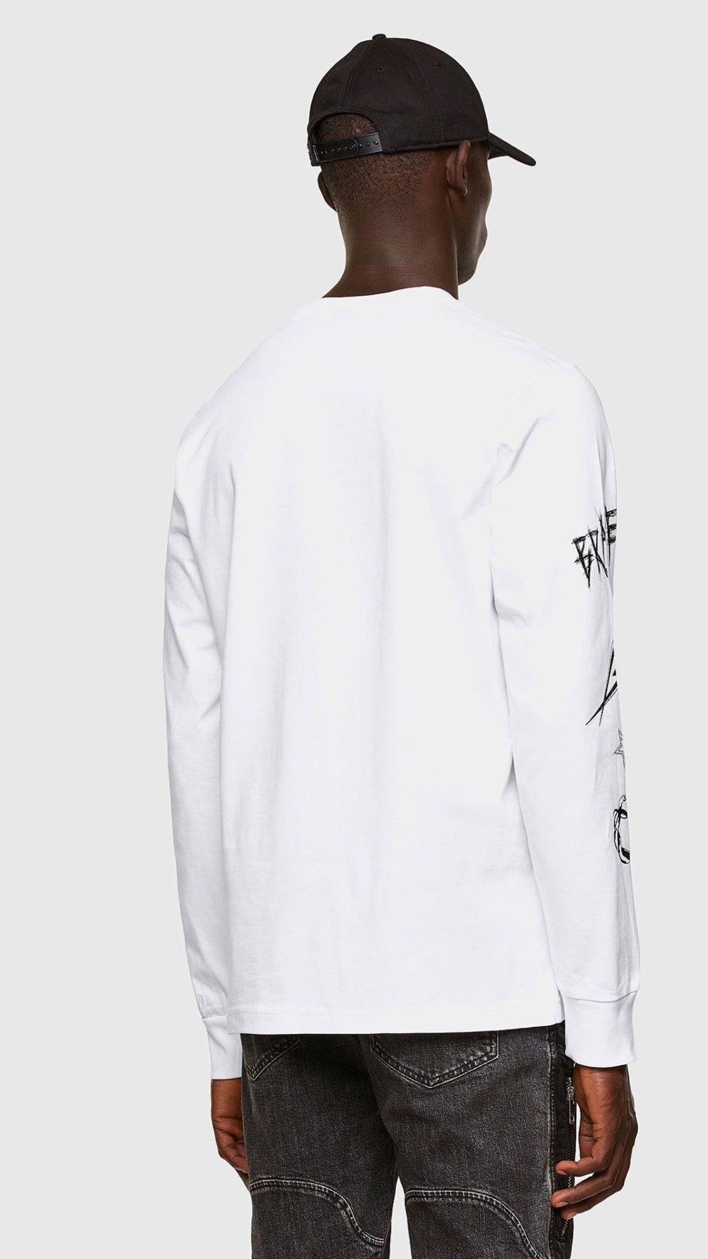 Camiseta diesel manga larga con estampado