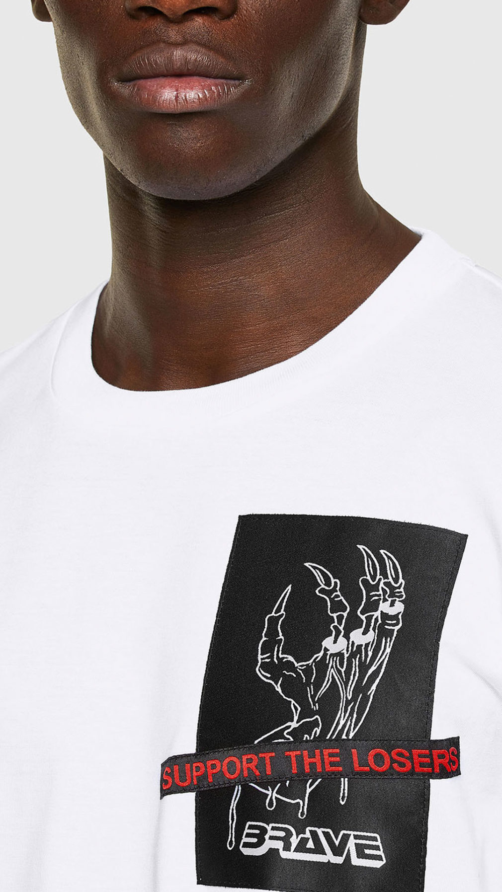 Camiseta diesel manga larga con estampado