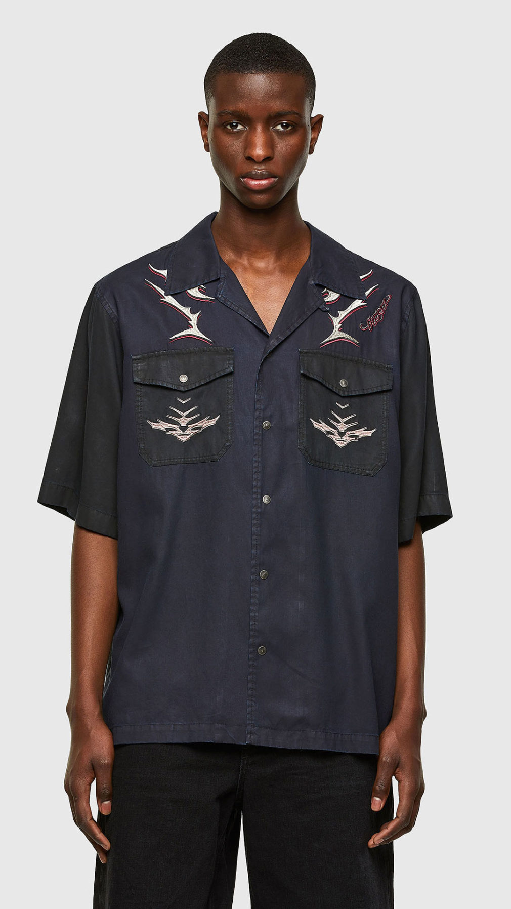 Camisa diesel bowling con logo bordado