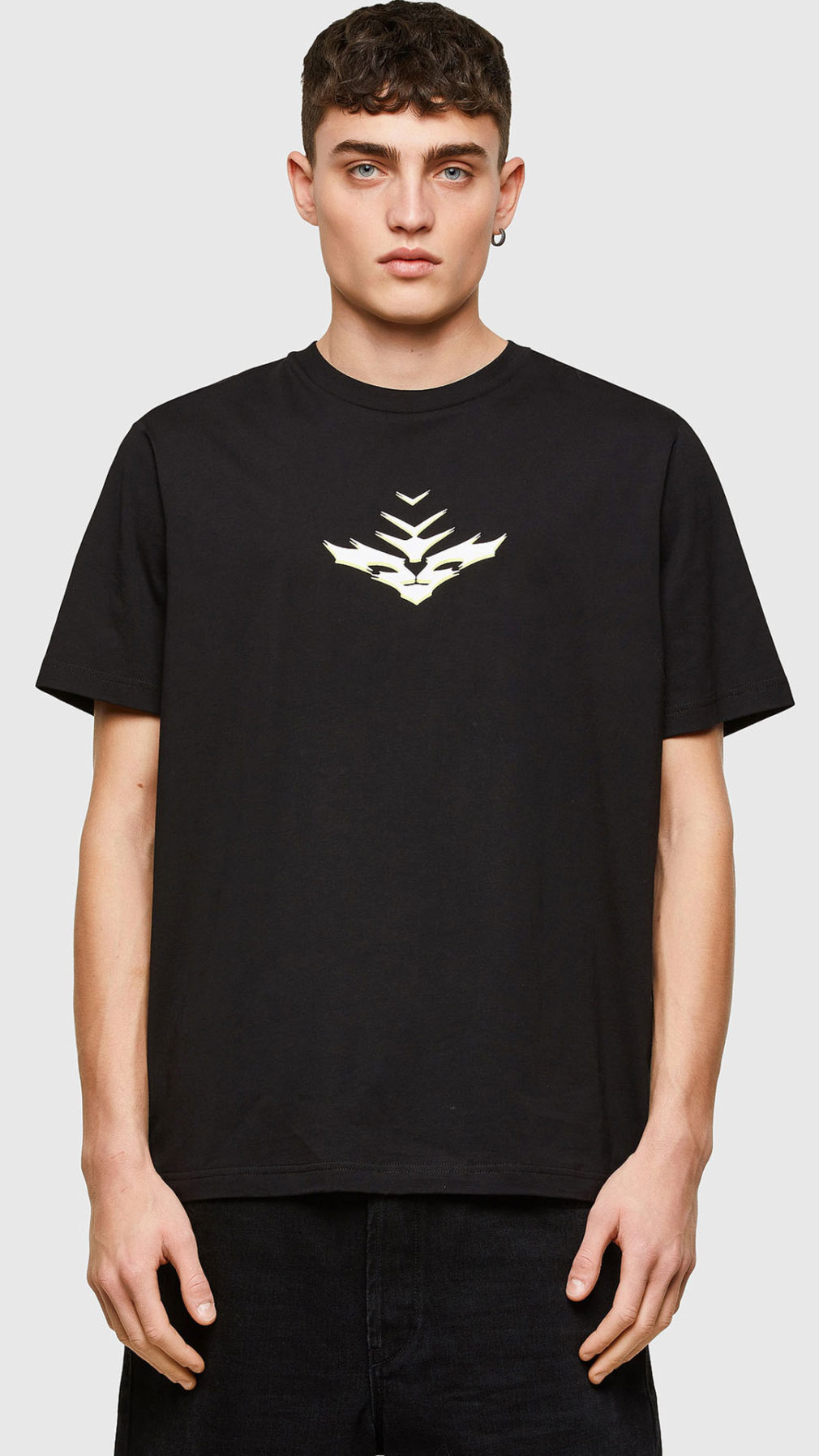 Camiseta diesel manga corta con motivos gráficos en la espalda
