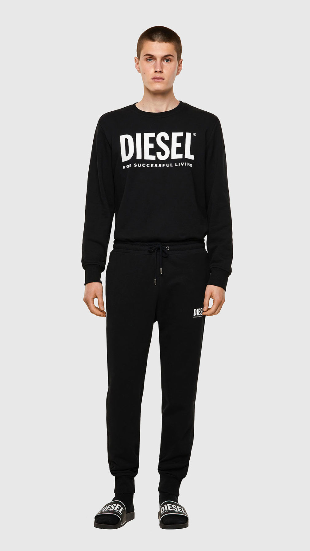 Pantalón Diesel deportivo Green Label con estampado del logotipo