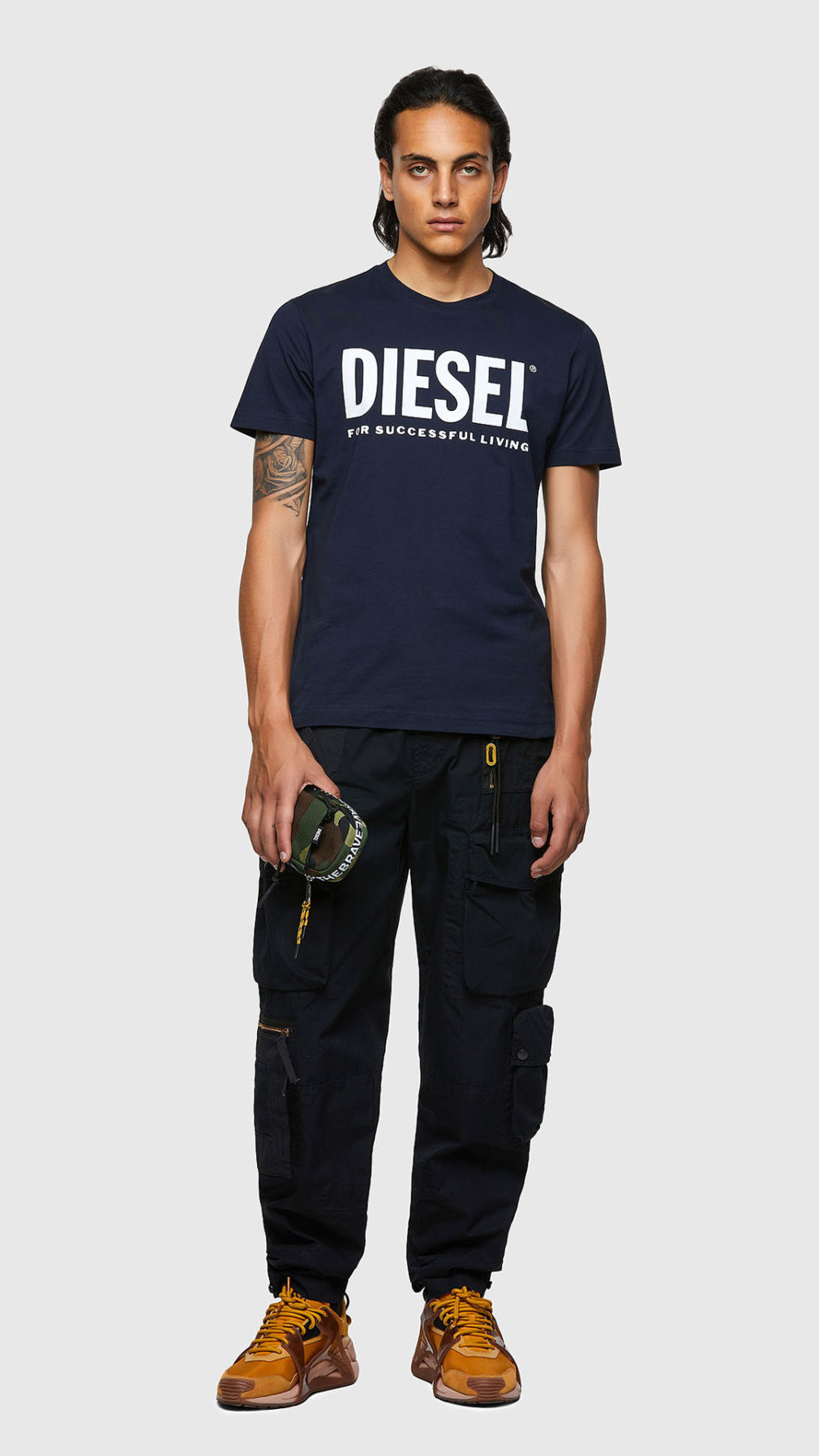 Camiseta Diesel Green Label con estampado del logotipo