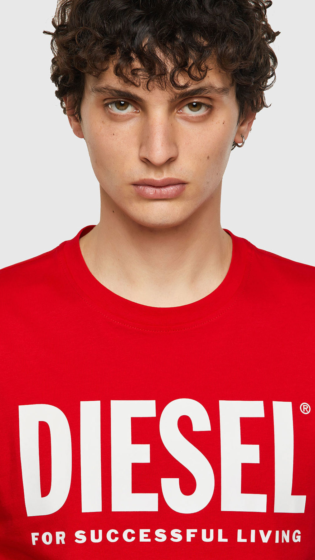 Camiseta Diesel Green Label con estampado del logotipo